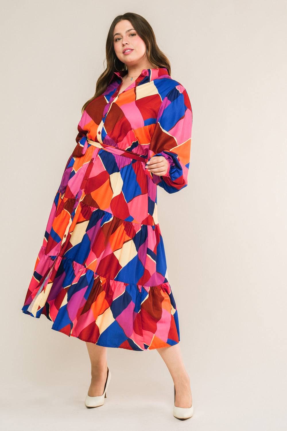 WISE WOMAN WOVEN MIDI DRESS Flying Tomato